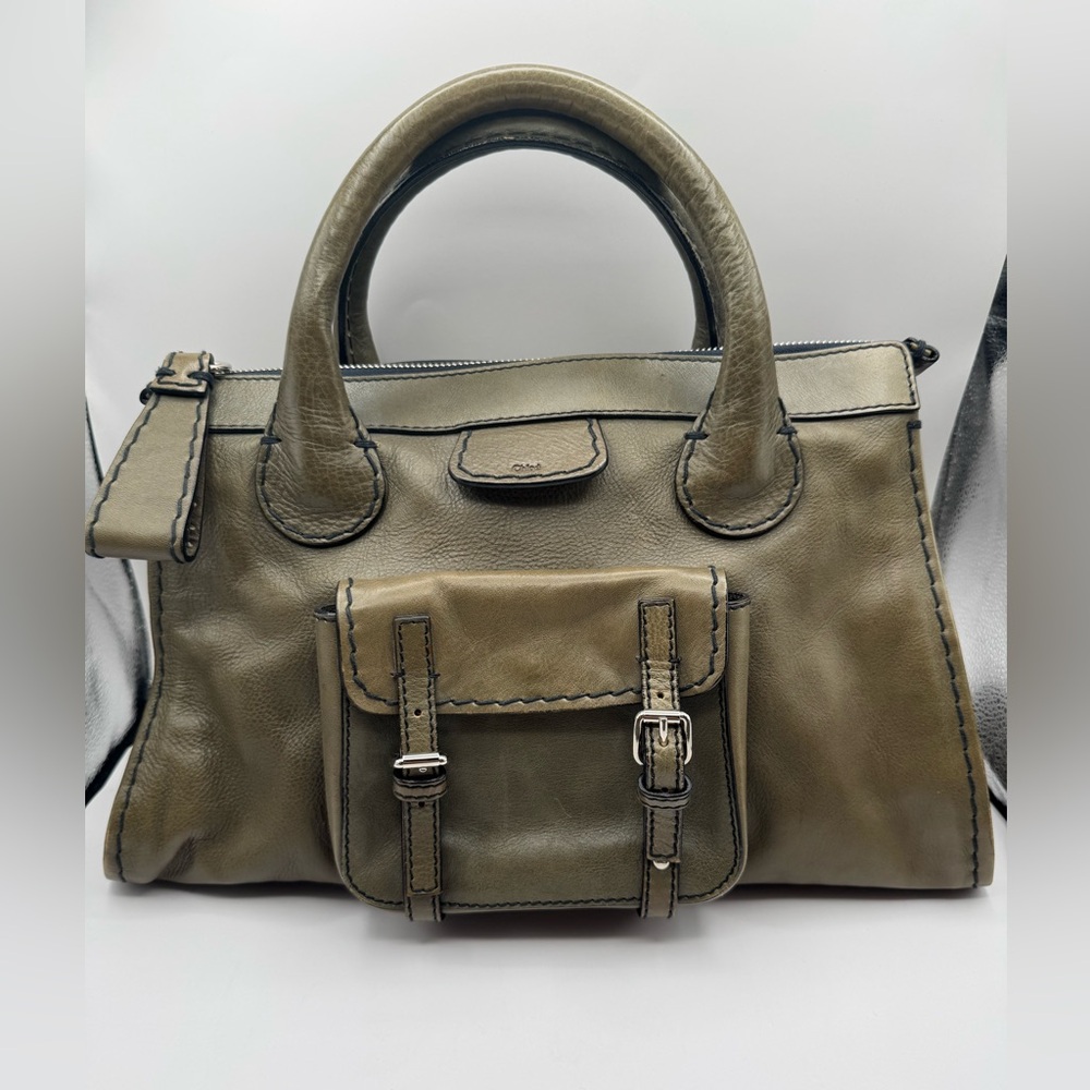 Chloe Leather Edith Satchel Bag - Picture 2 of 15